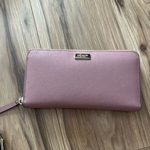 Pink kate spade large wallet